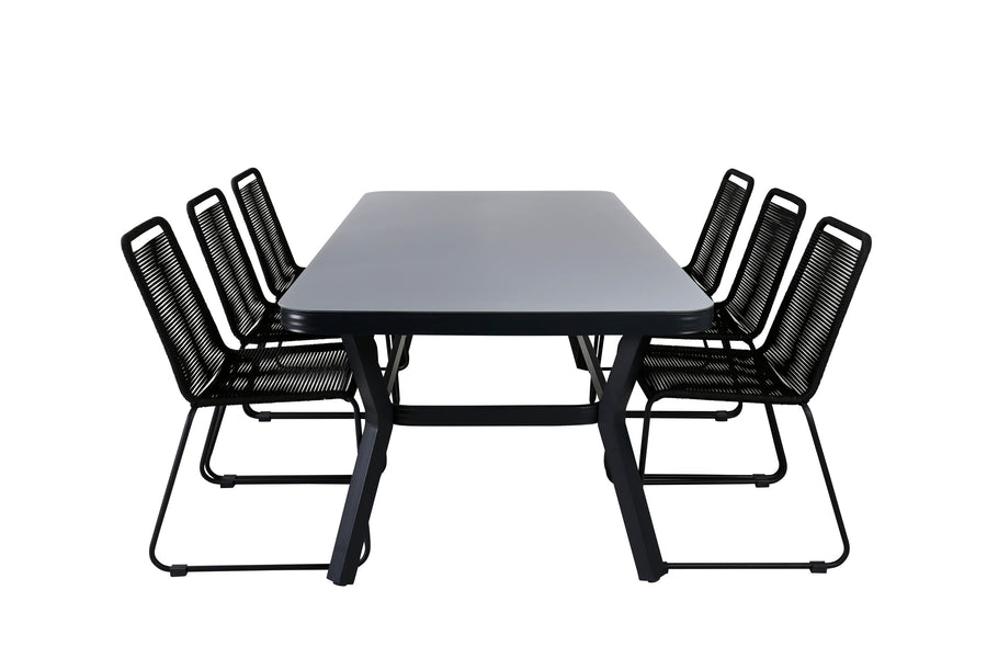 Eetgroep Virya met de stoelen Lindos 