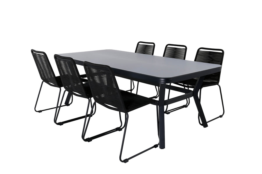 Eetgroep Virya met de stoelen Lindos 