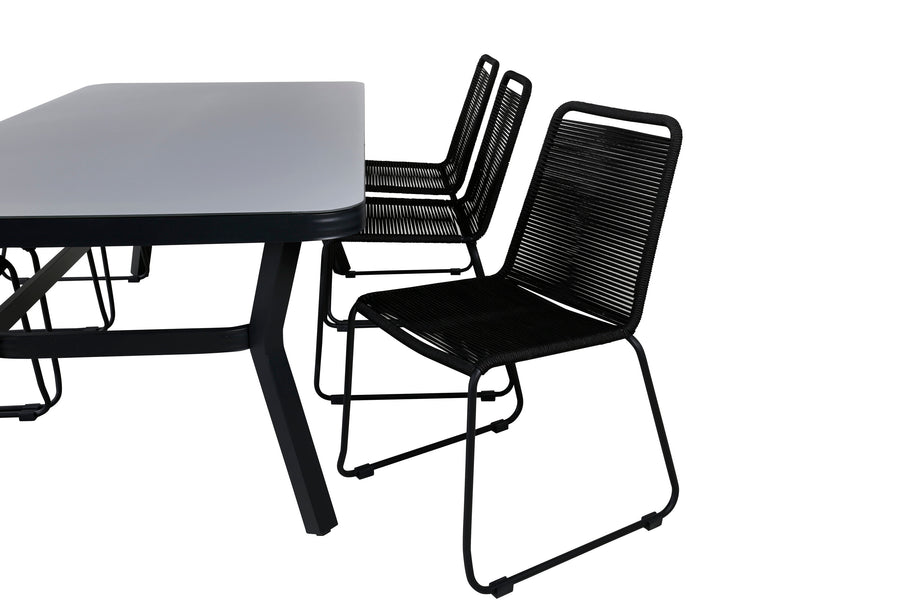 Eetgroep Virya met de stoelen Lindos 