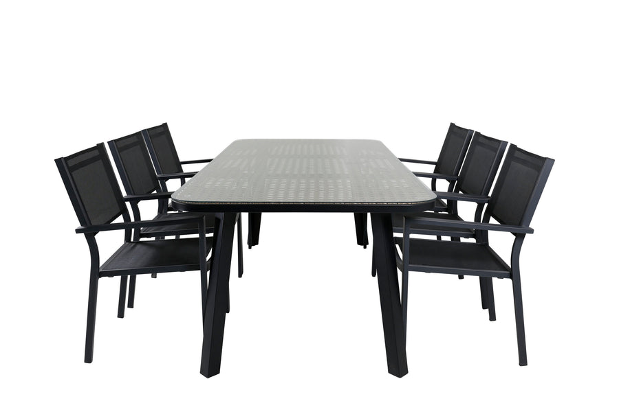 Eetgroep Paola met de stoelen Copacabana 