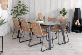 Paola Rektangulär Matgrupp