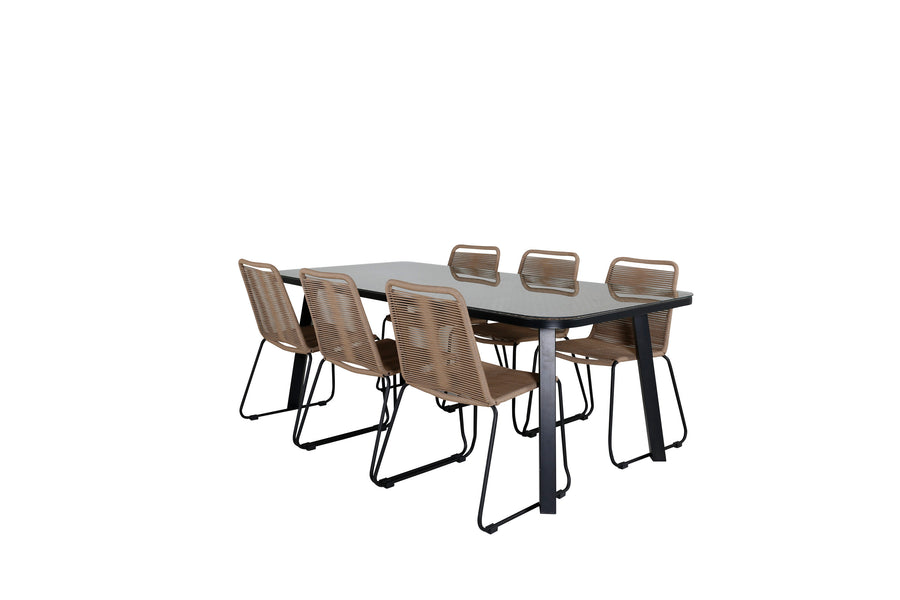 Paola Rektangulär Matgrupp