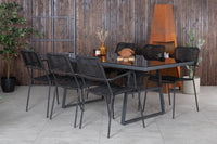 Eettafel Dallas & stoelen Lindos 