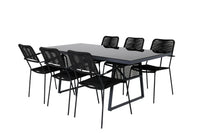 Eettafel Dallas & stoelen Lindos 