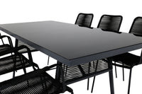 Eettafel Dallas & stoelen Lindos 