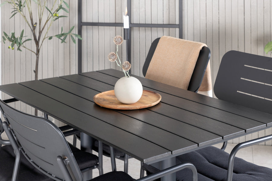 Eetgroep Denver met de stoelen Nicke 