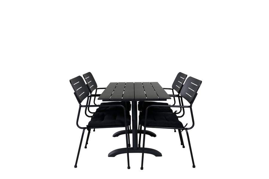 Eetgroep Denver met de stoelen Nicke 