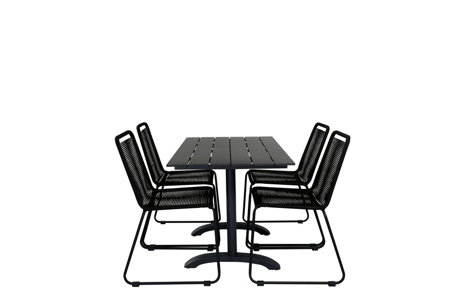 Eetgroep Denver met de stoelen Lindos 