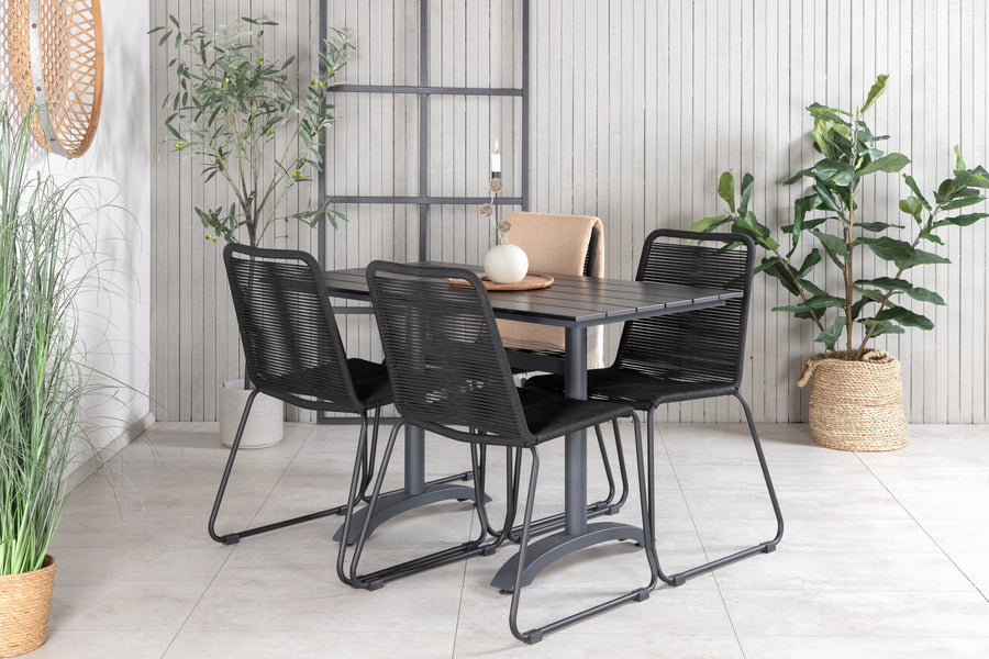 Eetgroep Denver met de stoelen Lindos 