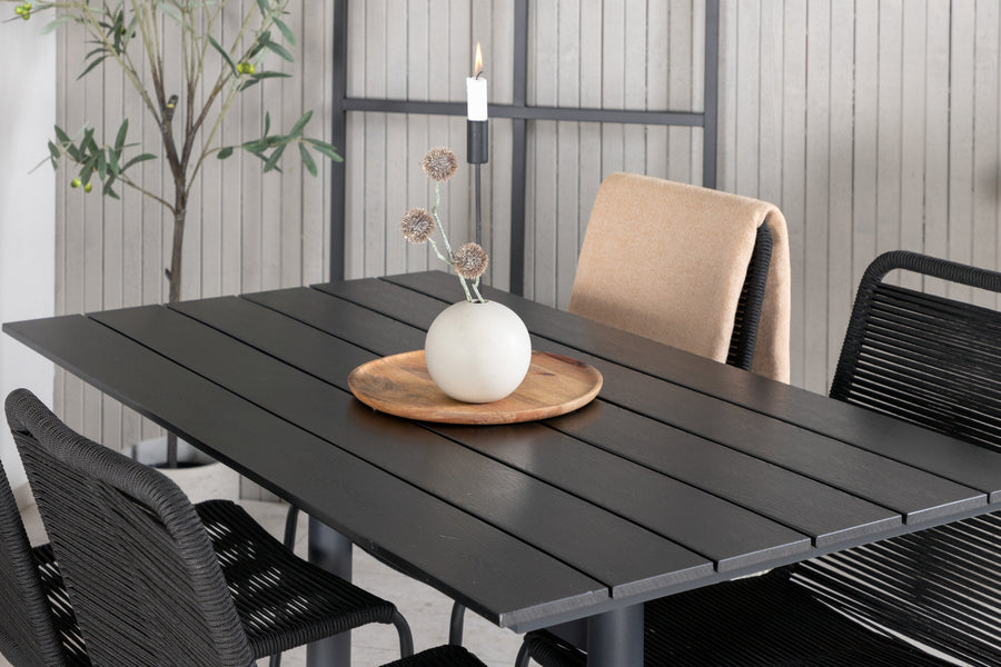 Eetgroep Denver met de stoelen Lindos 