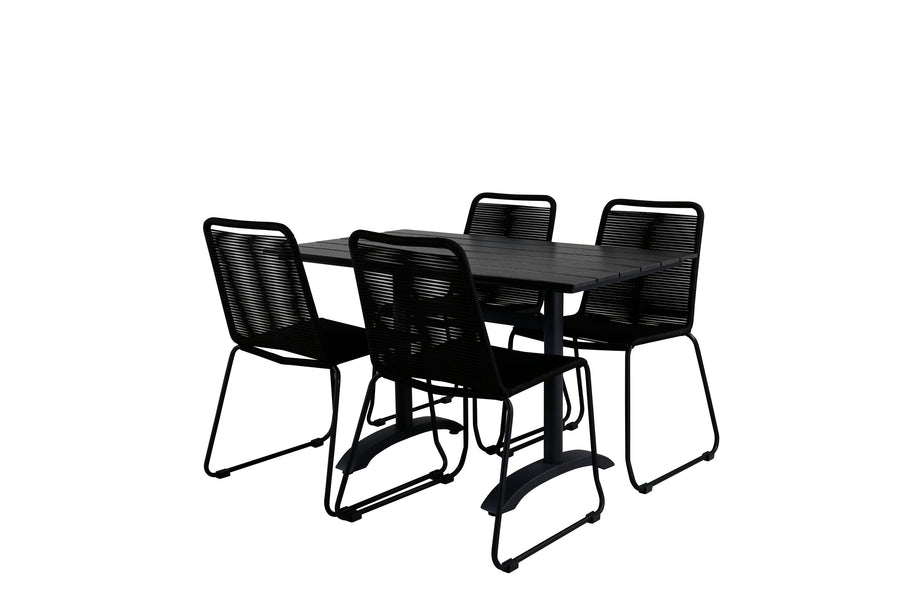 Eetgroep Denver met de stoelen Lindos 