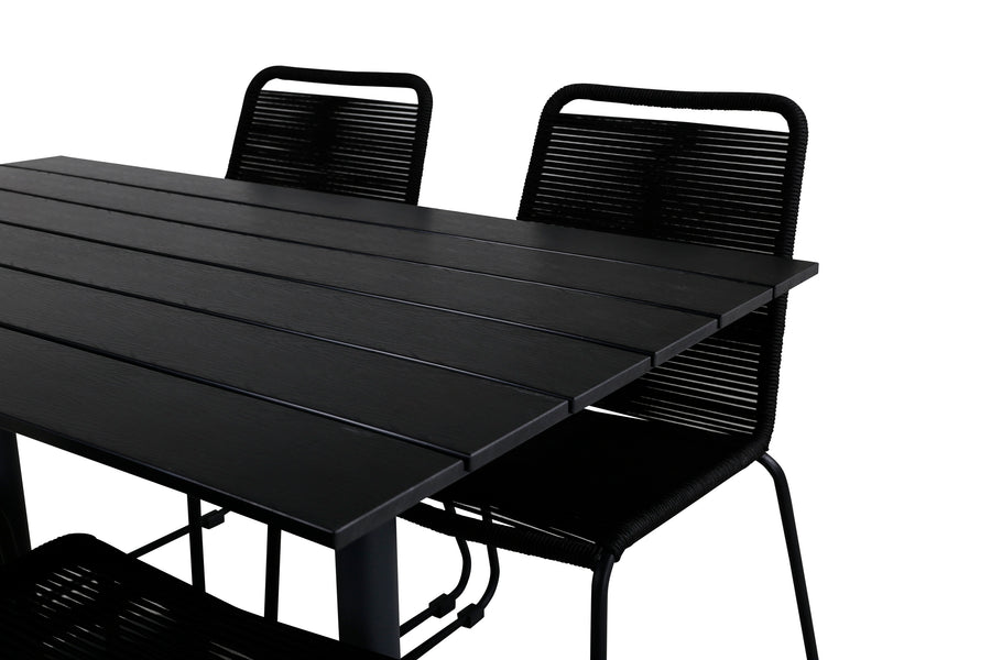 Eetgroep Denver met de stoelen Lindos 
