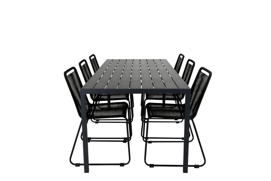 Eetgroep Break met de stoelen Lindos 