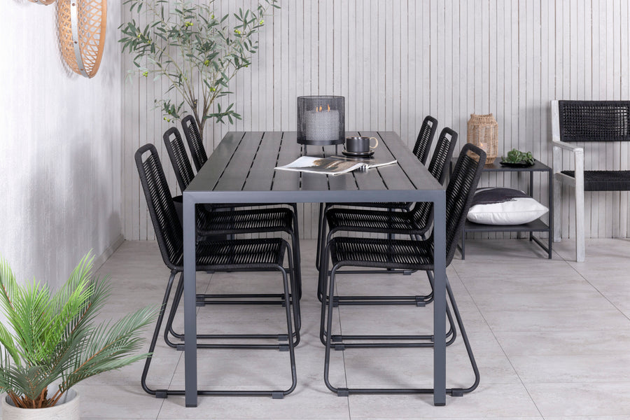 Eetgroep Break met de stoelen Lindos 