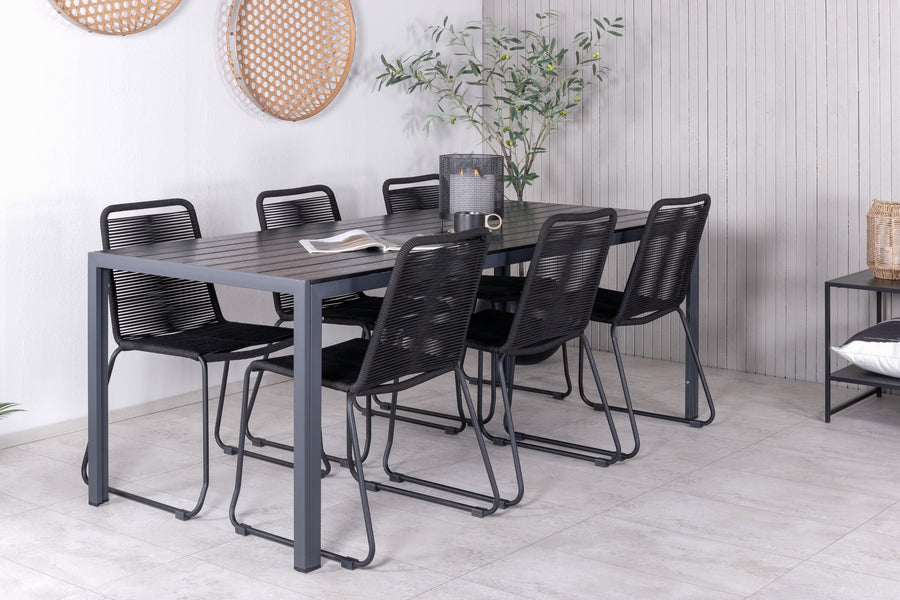 Eetgroep Break met de stoelen Lindos 