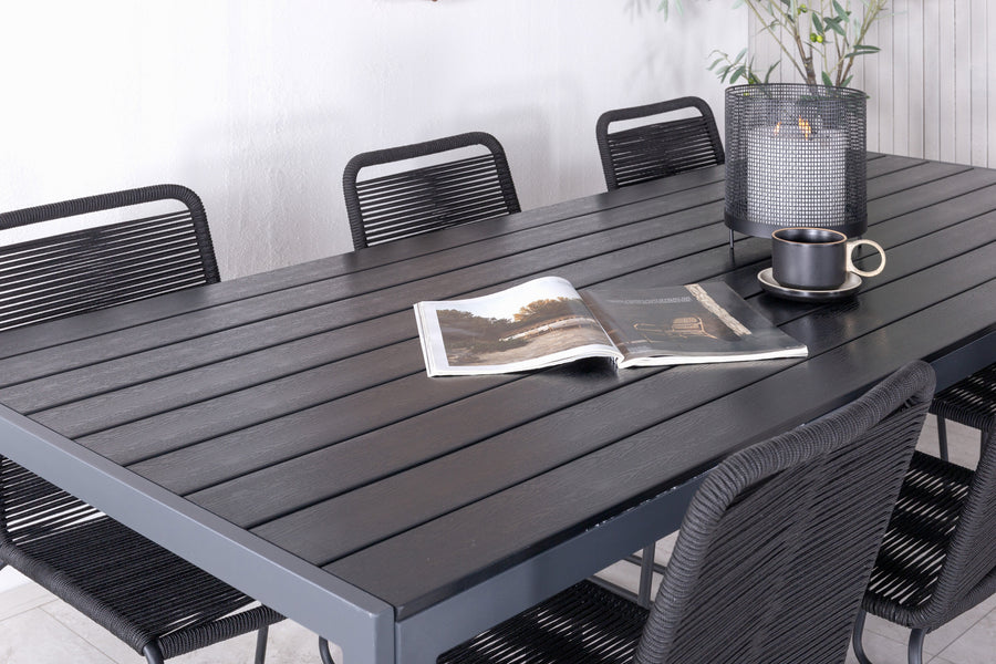 Eetgroep Break met de stoelen Lindos 