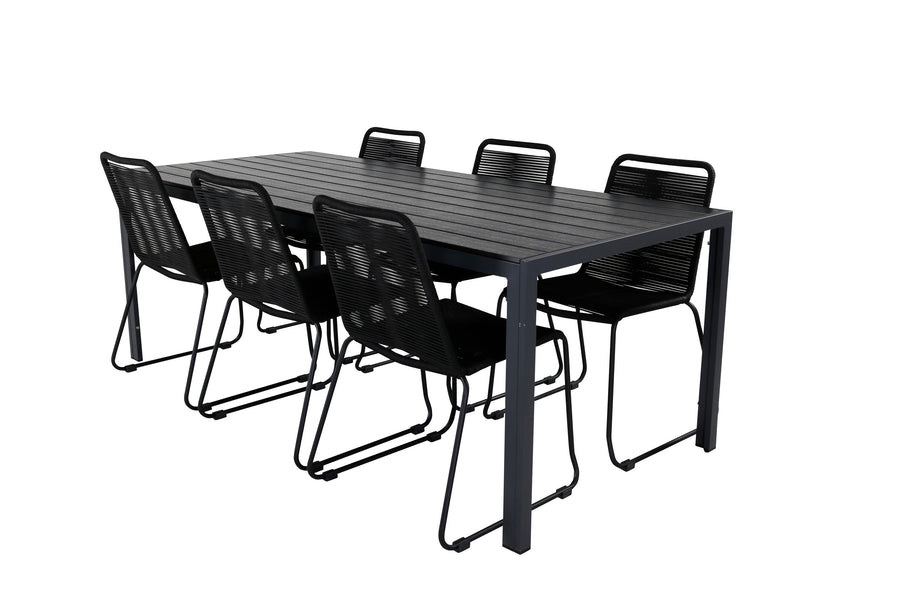 Eetgroep Break met de stoelen Lindos 