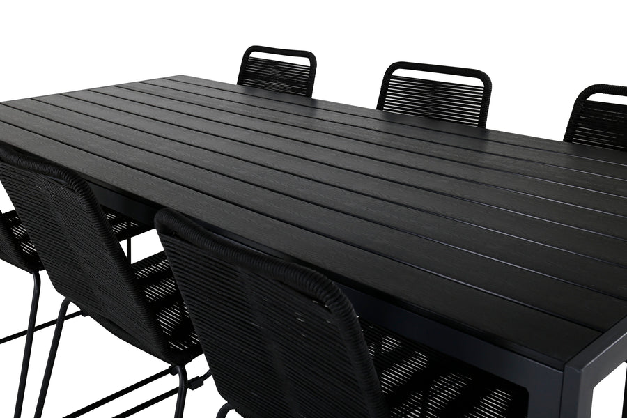 Eetgroep Break met de stoelen Lindos 