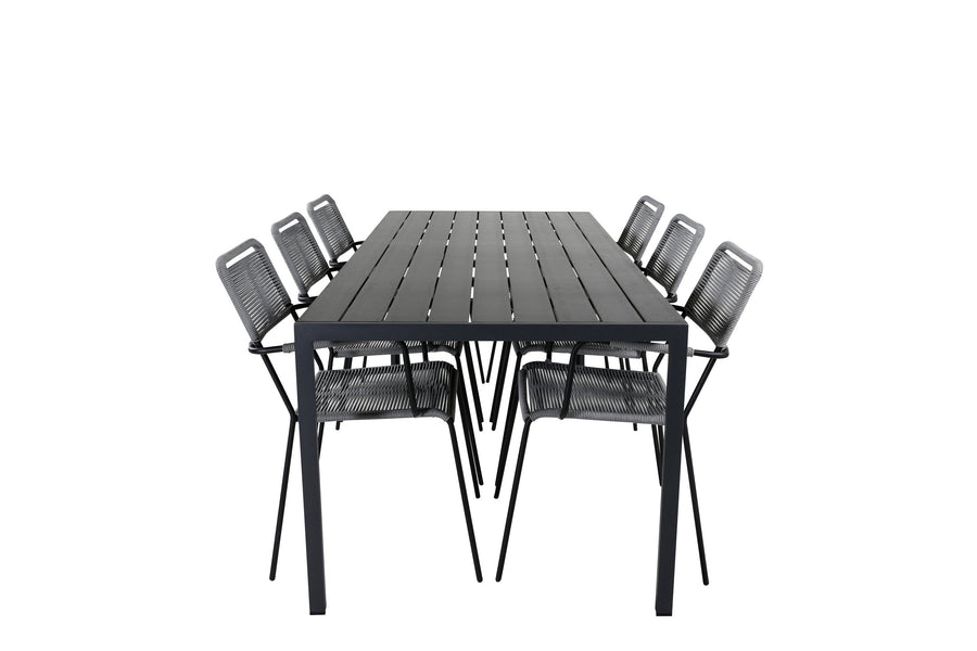 Eetgroep Break met de stoelen Lindos 