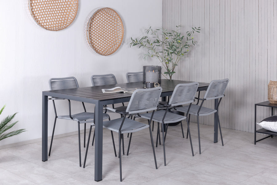 Eetgroep Break met de stoelen Lindos 