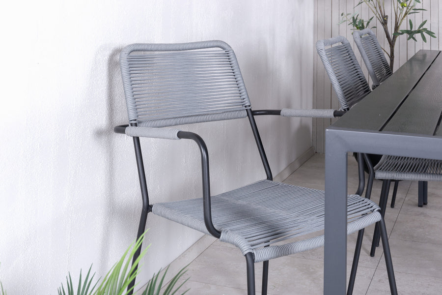 Eetgroep Break met de stoelen Lindos 