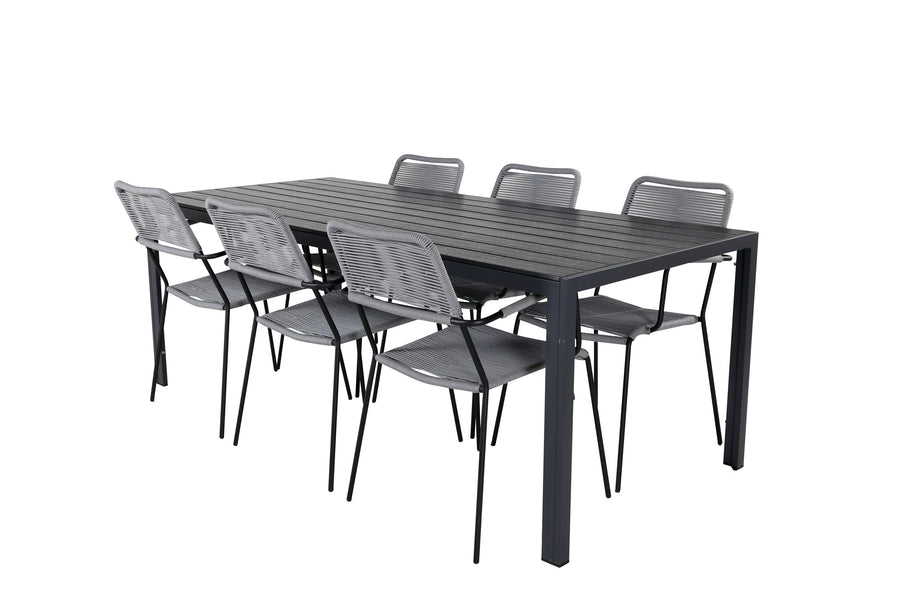 Eetgroep Break met de stoelen Lindos 