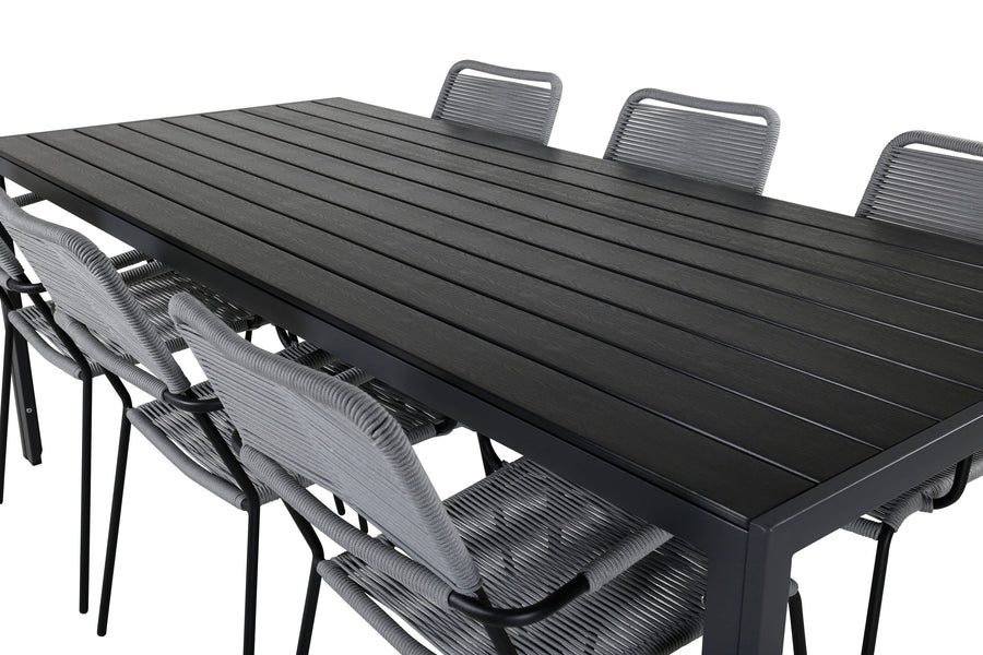 Eetgroep Break met de stoelen Lindos 