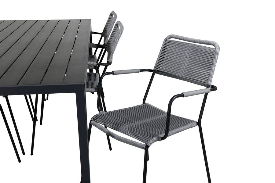 Eetgroep Break met de stoelen Lindos 
