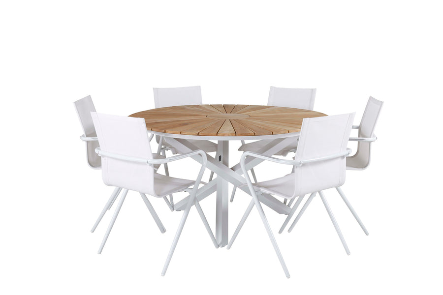 Eetgroep Mexico met de stoelen Alina 