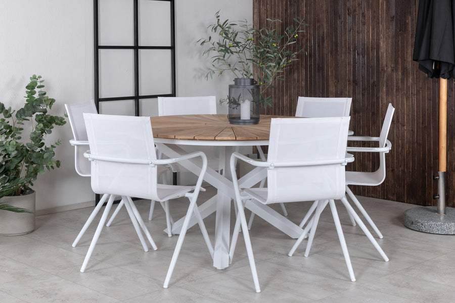 Eetgroep Mexico met de stoelen Alina 