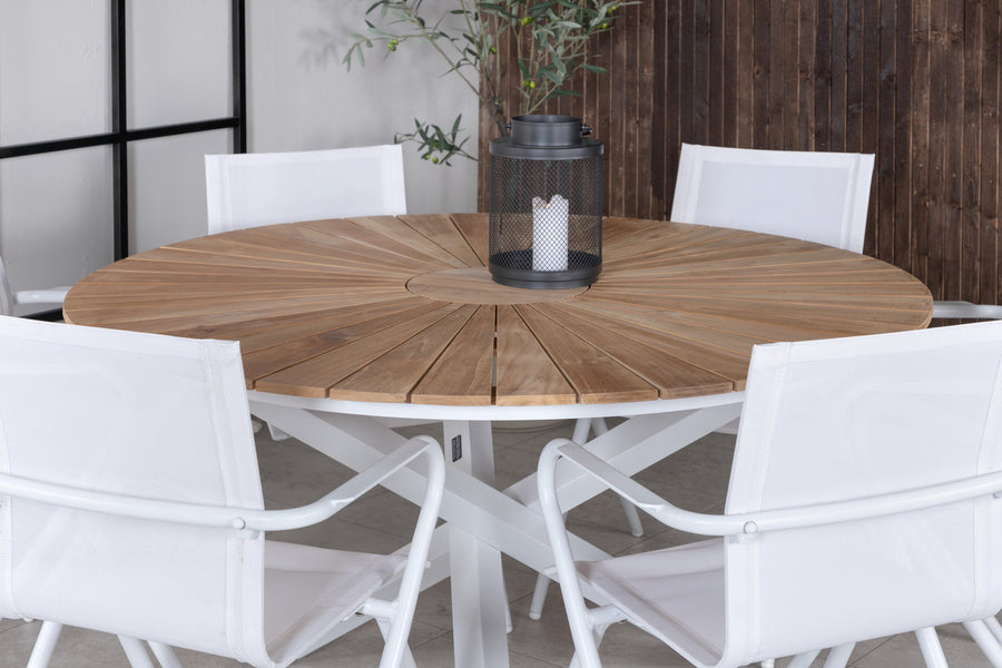 Eetgroep Mexico met de stoelen Alina 