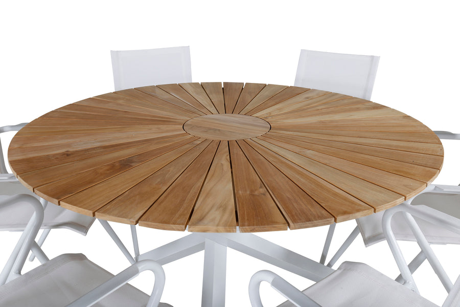 Eetgroep Mexico met de stoelen Alina 
