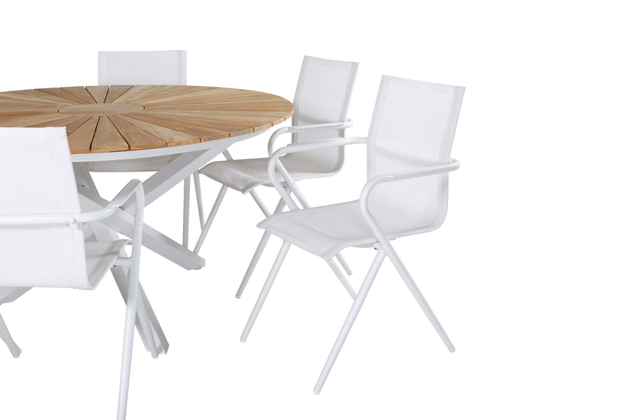 Eetgroep Mexico met de stoelen Alina 