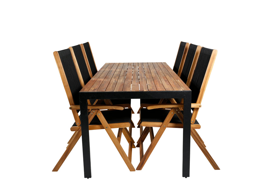 Bois Rechthoekige Eettafelset 