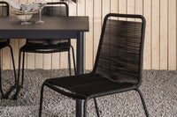 Eettafel Modena met de stoelen Lindos 