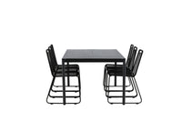 Eettafel Modena met de stoelen Lindos 