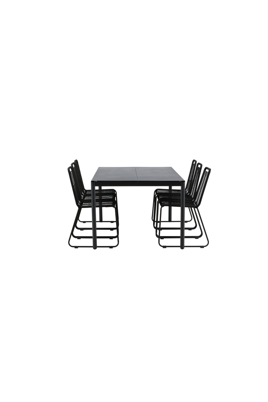 Eettafel Modena met de stoelen Lindos 