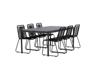 Eettafel Modena met de stoelen Lindos 