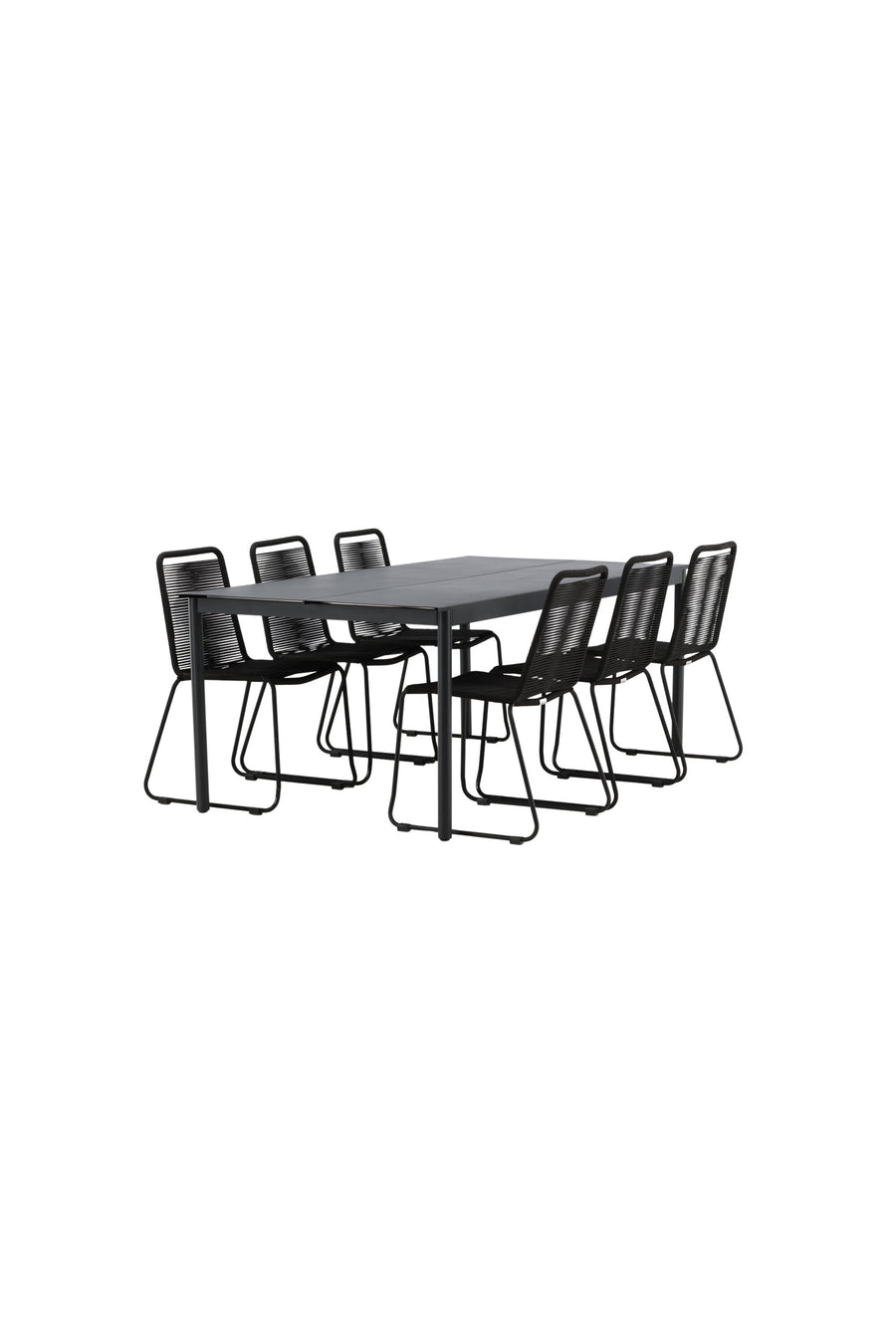 Eettafel Modena met de stoelen Lindos 