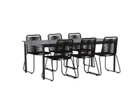Eettafel Modena met de stoelen Lindos 