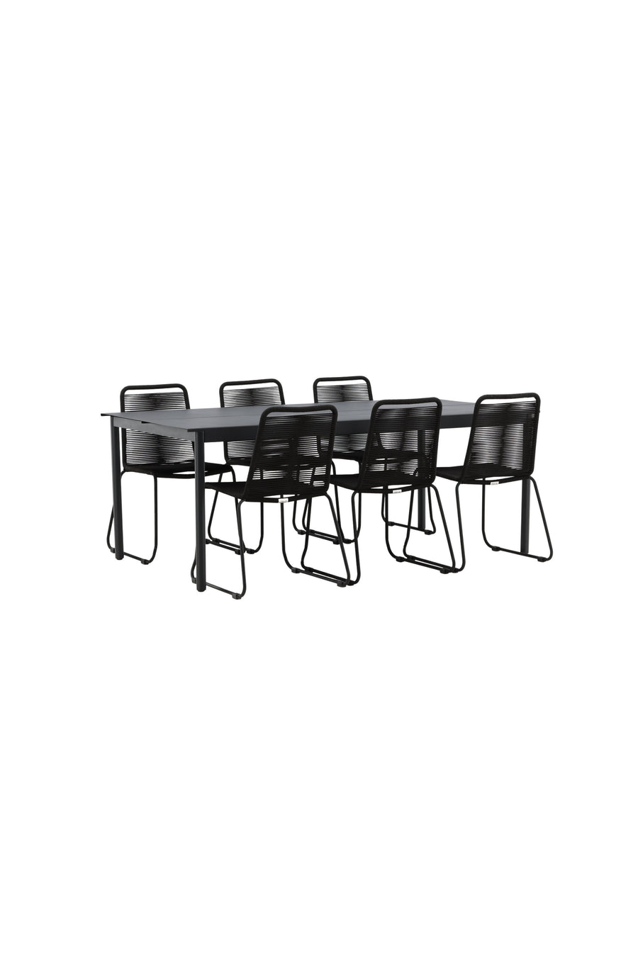 Eettafel Modena met de stoelen Lindos 