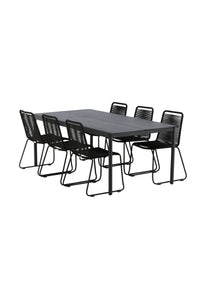 Eettafel Modena met de stoelen Lindos 