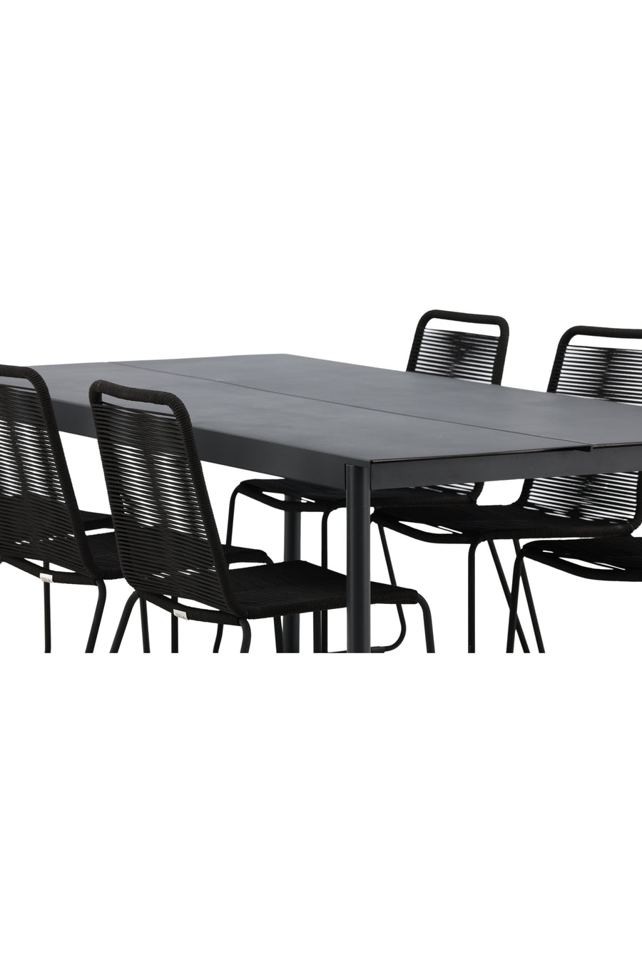 Eettafel Modena met de stoelen Lindos 