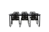 Eettafel Modena met de stoelen Lindos 