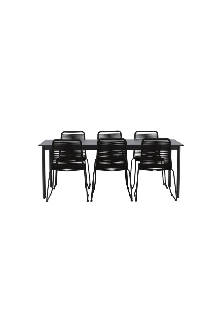 Eettafel Modena met de stoelen Lindos 