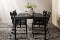 Eettafel Modena met de stoelen Lindos 