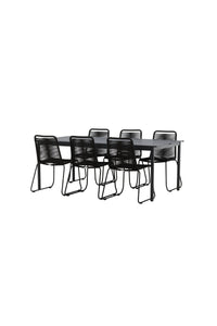 Eettafel Modena met de stoelen Lindos 