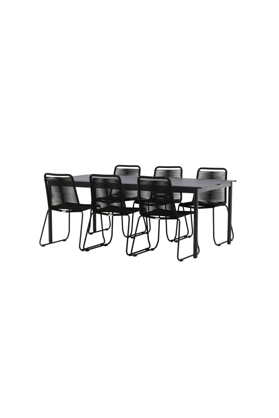Eettafel Modena met de stoelen Lindos 