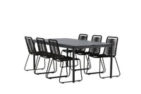 Eettafel Modena met de stoelen Lindos 