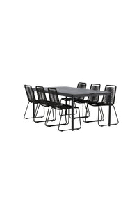 Eettafel Modena met de stoelen Lindos 